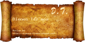 Dienes Tímea névjegykártya