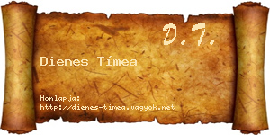 Dienes Tímea névjegykártya